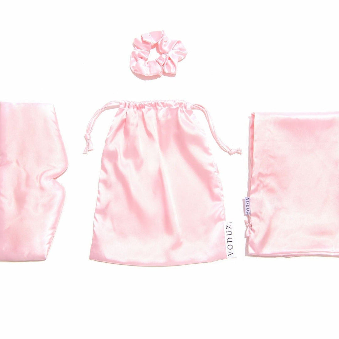 Slumber Satin Sleep Set Blush Pink Voduz Hair EU