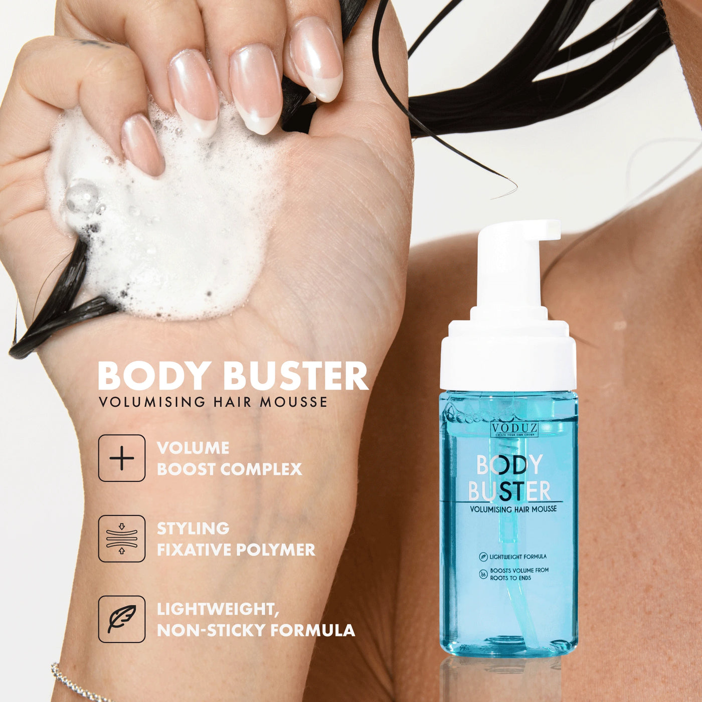 'Body Buster' Volumising Hair Mousse (125ml)